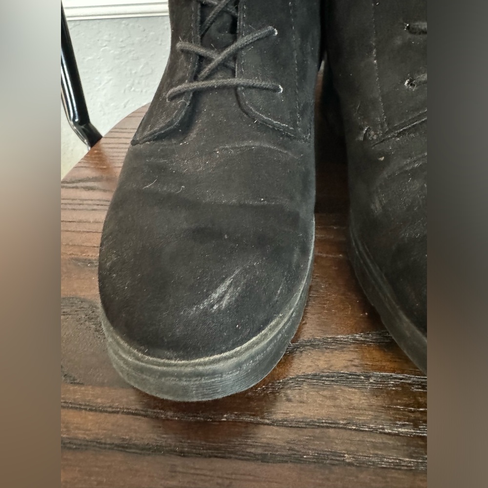 Mossimo (Target) Women’s Faux Suedo Black Boots Size 9. - Picture 3 of 8